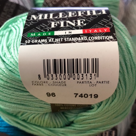 Filatura di Crosa Other - 3 skeins-100% Italian mercerized cotton yarn by Filatura di Crosa